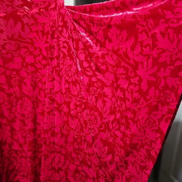 Ellos Women's Red and Pink Blouse - Picture 4 of 8